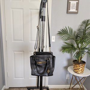 Giani Bernini Black + Gold Crossbody Handbag